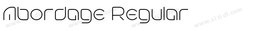 Abordage Regular字体转换 Abordage Regular字体转换